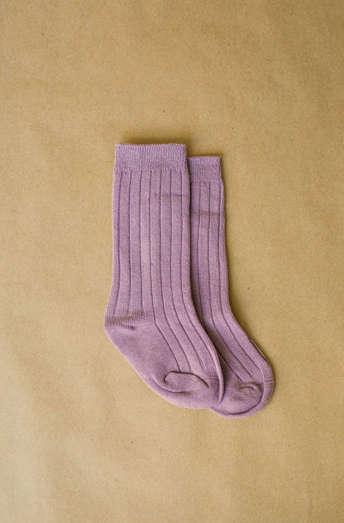 Brown-Knee high socks