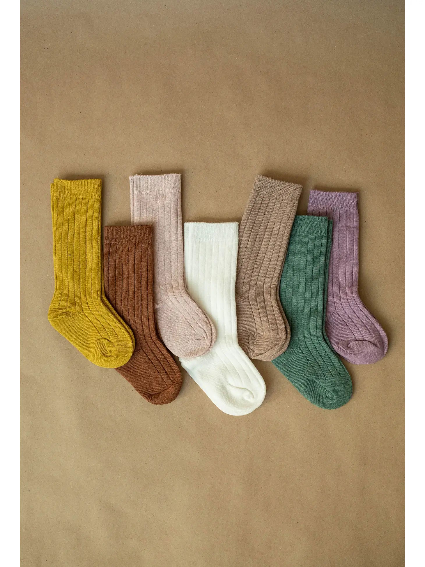 Brown-Knee high socks