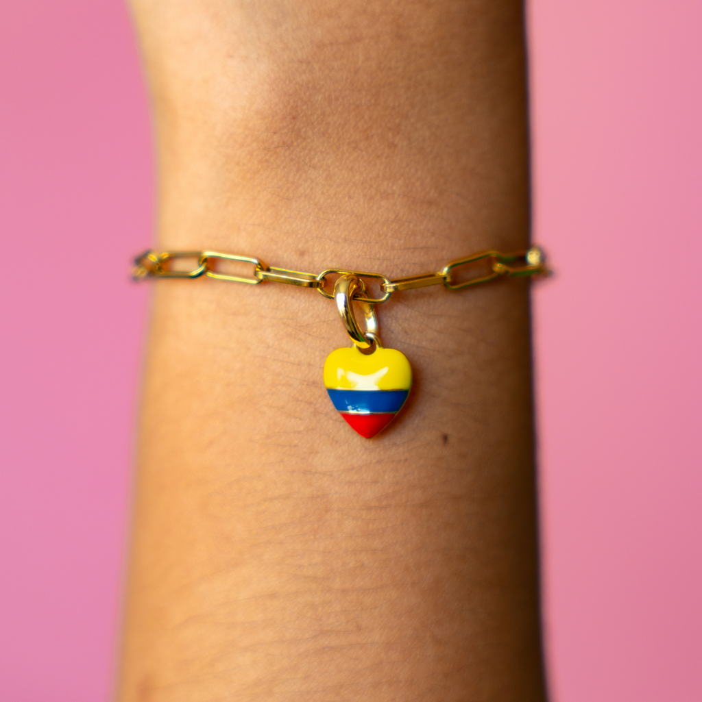 Paperclip Chain Bracelet - Colombian Charms Collection