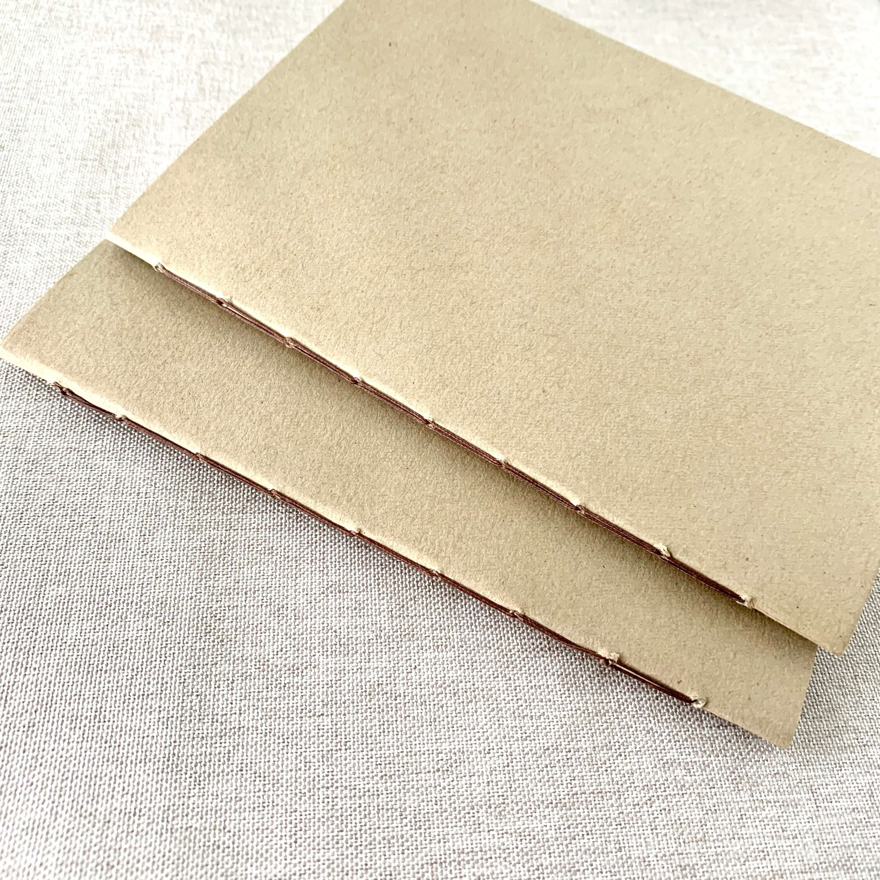 Dot Grid Kraft Travelers Notebook Insert - A6 - Dot Grid - Fountain Pen Friendly Notebook - Hand-Stitched Binding