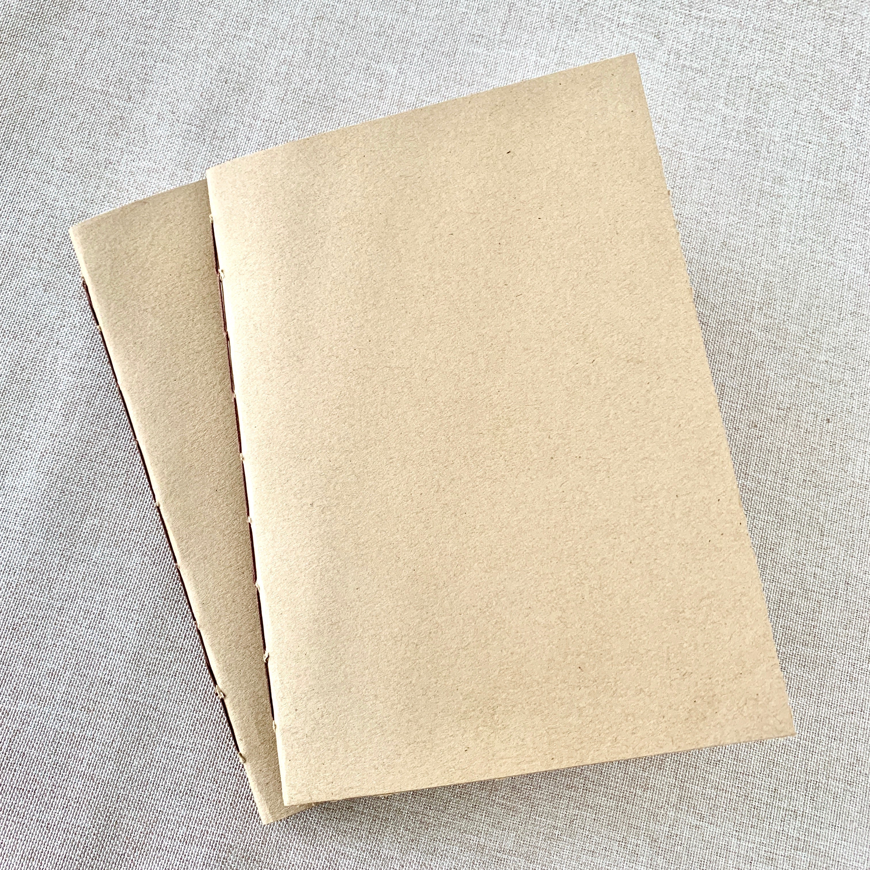 Dot Grid Kraft Travelers Notebook Insert - A6 - Dot Grid - Fountain Pen Friendly Notebook - Hand-Stitched Binding