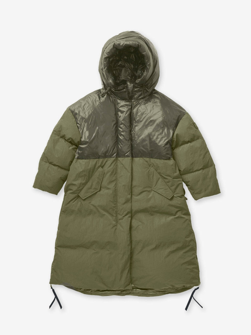 Long Down Puffer - Stone Green